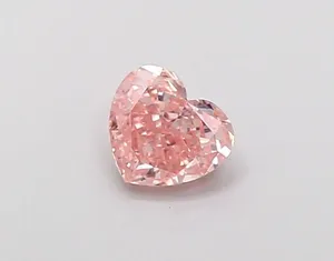 0.39ct HEART Fancy Pink VS1 Coloured Lab diamond