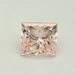 4.02ct PRINCESS Fancy Intense Pink VVS2 Coloured Lab diamond