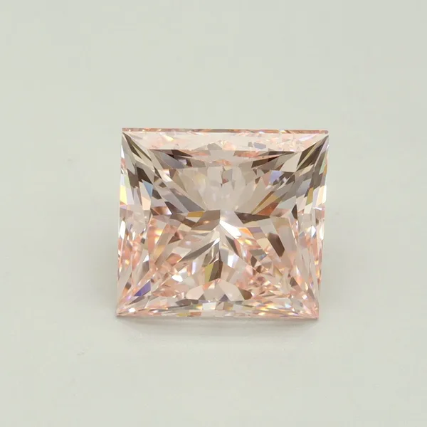 4.02ct PRINCESS Fancy Intense Pink VVS2 Coloured Lab diamond