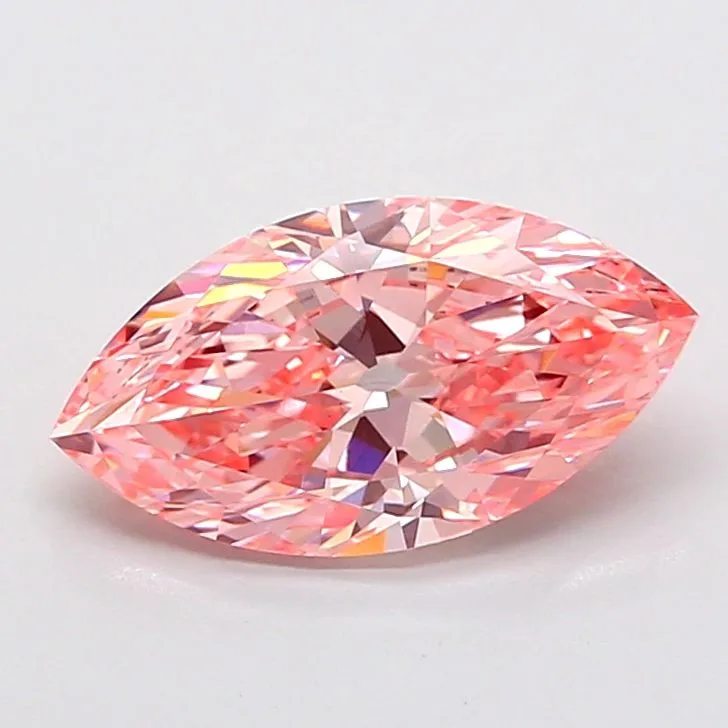 2.01ct MARQUISE Fancy Vivid Pink VVS2 Coloured Lab diamond