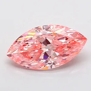 2.01ct MARQUISE Fancy Vivid Pink VVS2 Coloured Lab diamond