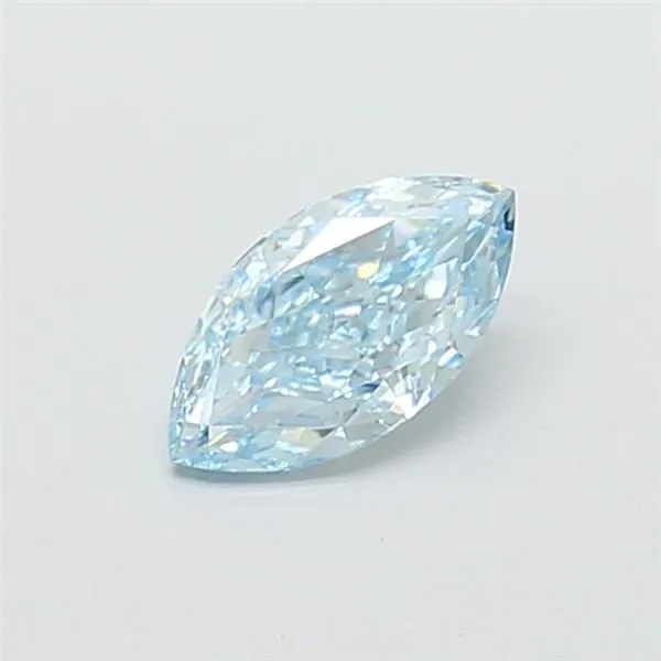 1.02ct MARQUISE Fancy Intense Blue VVS2 Coloured Lab diamond
