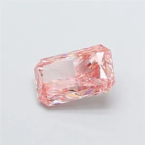 1.04ct RADIANT Fancy Vivid Pink VS1 Coloured Lab diamond