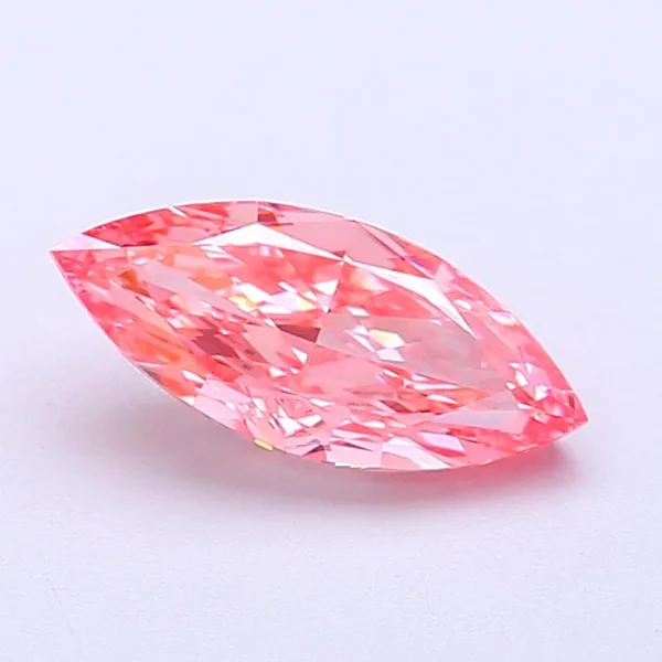 1.12ct MARQUISE Fancy Vivid Pink VVS2 Coloured Lab diamond