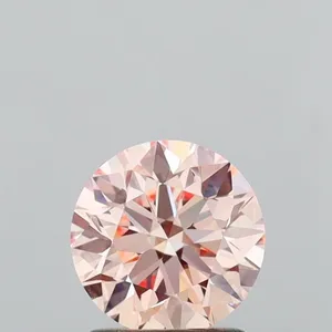 0.94ct ROUND Fancy Intense Pink VS1 Coloured Lab diamond
