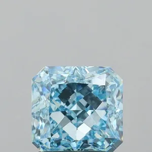 1.49ct RADIANT Fancy Intense Blue VVS2 Coloured Lab diamond