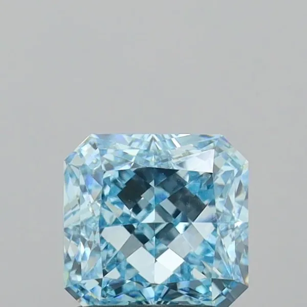 1.49ct RADIANT Fancy Intense Blue VVS2 Coloured Lab diamond