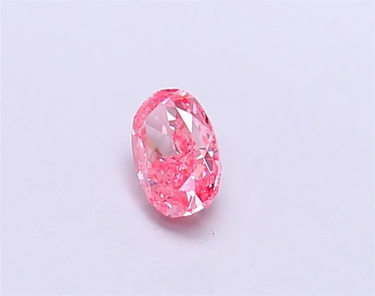 0.36ct OVAL Fancy Vivid Pink VVS2 Coloured Lab diamond