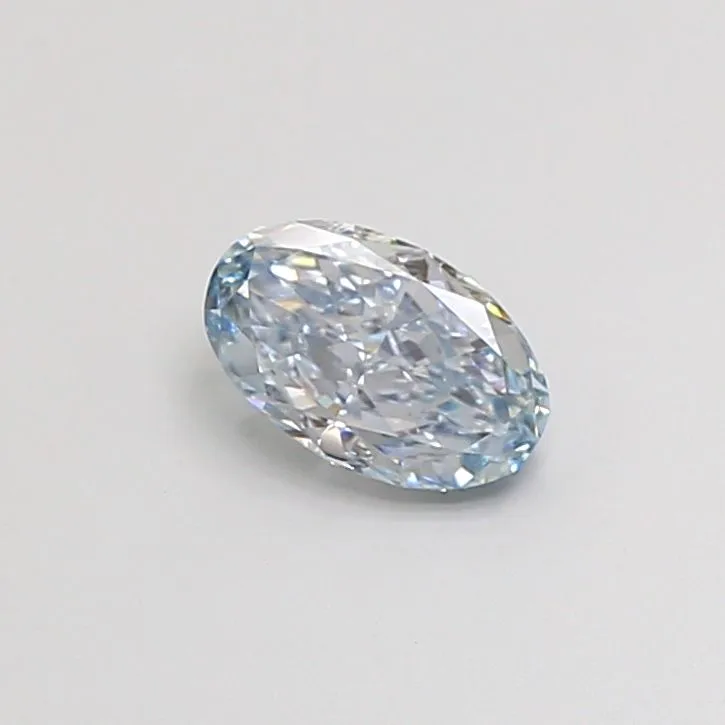 1.06ct OVAL Fancy Intense Blue VS1 Coloured Lab diamond