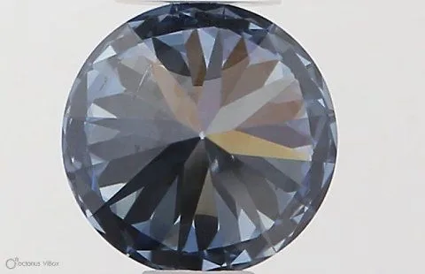 0.5ct ROUND Fancy Intense Blue SI2 Coloured Lab diamond