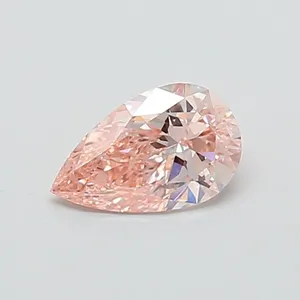 0.96ct PEAR Fancy Intense Pink VS1 Coloured Lab diamond