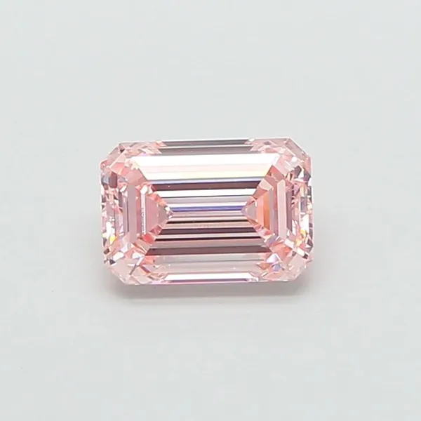 1.58ct EMERALD Fancy Intense Pink VS1 Coloured Lab diamond
