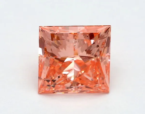 2.01ct PRINCESS Fancy Vivid Pink SI2 Coloured Lab diamond