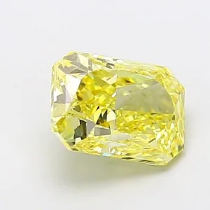1.01ct OVAL Fancy Vivid Yellow VS1 Coloured Lab diamond