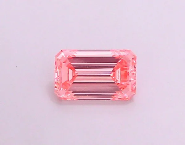 1.02ct EMERALD Fancy Vivid Pink VS1 Coloured Lab diamond
