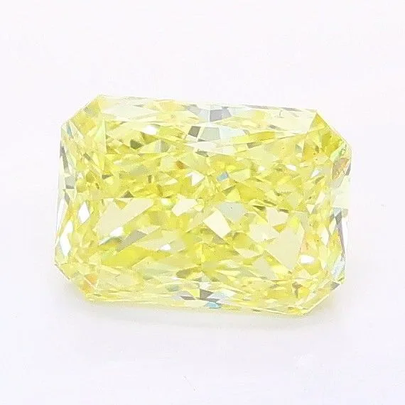 1.04ct RADIANT Fancy Intense Yellow VS2 Coloured Lab diamond