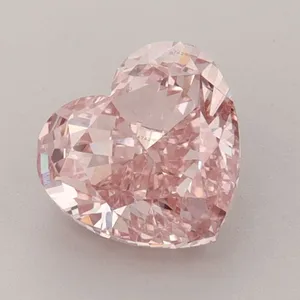 1.52ct HEART Fancy Intense Brownish Pink VVS2 Coloured Lab diamond