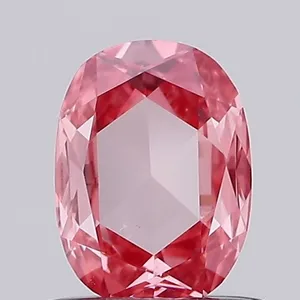 0.6ct CUSHION Fancy Vivid Pink VS1 Coloured Lab diamond