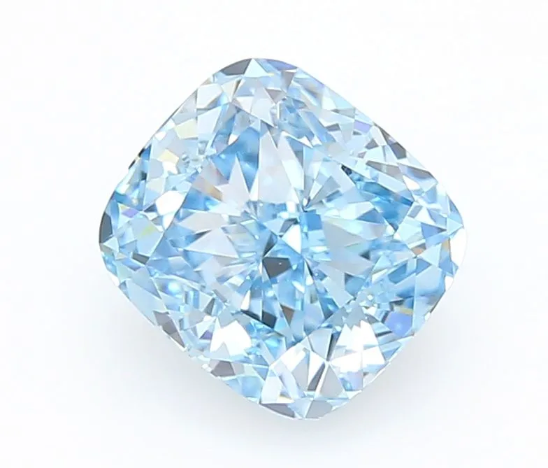 1.06ct CUSHION Fancy Vivid Blue VVS2 Coloured Lab diamond