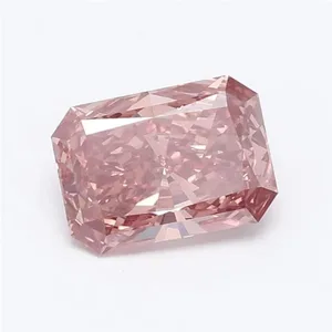 1.15ct RADIANT Fancy Intense Brownish Pink VS2 Coloured Lab diamond