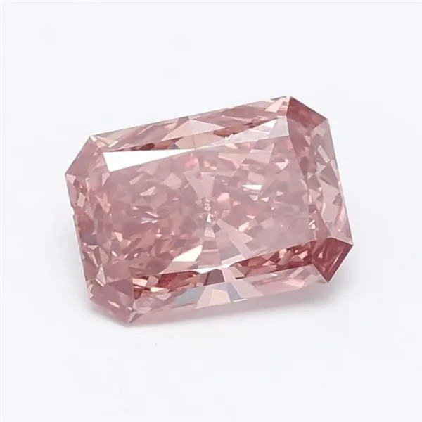 1.15ct RADIANT Fancy Intense Brownish Pink VS2 Coloured Lab diamond