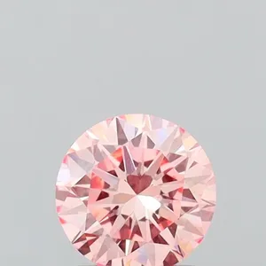 1.07ct ROUND Fancy Intense Pink VS1 Coloured Lab diamond