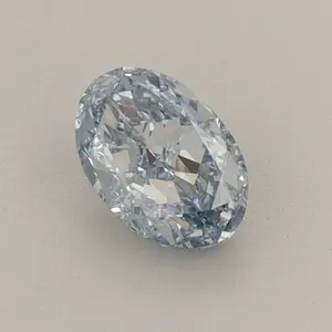 0.62ct OVAL Fancy Intense Blue VS1 Coloured Lab diamond