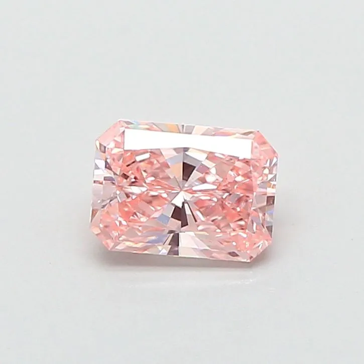0.74ct RADIANT Fancy Intense Pink VVS2 Coloured Lab diamond