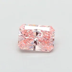 0.74ct RADIANT Fancy Intense Pink VVS2 Coloured Lab diamond