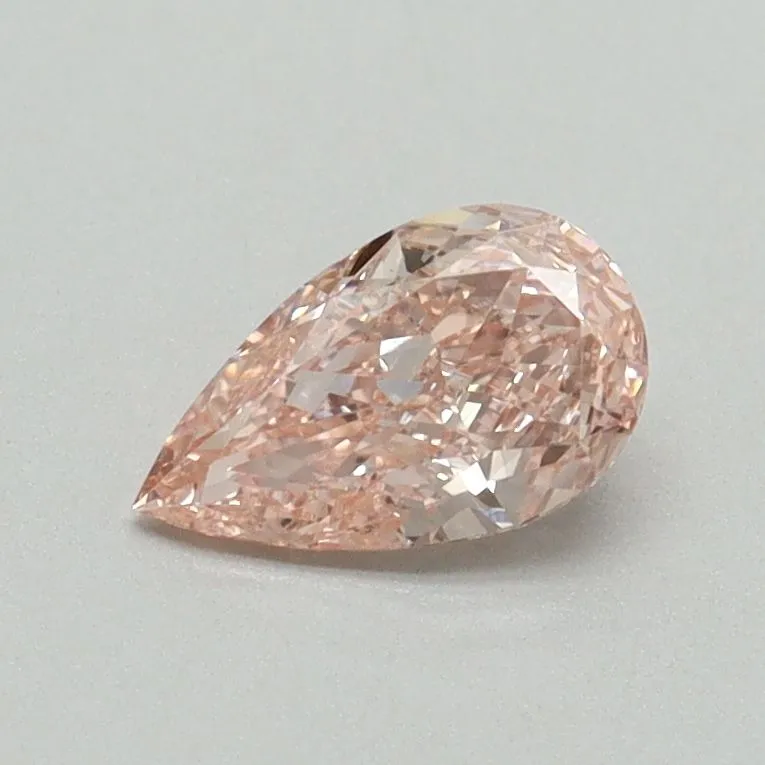 0.54ct PEAR Fancy Intense Pink VS1 Coloured Lab diamond