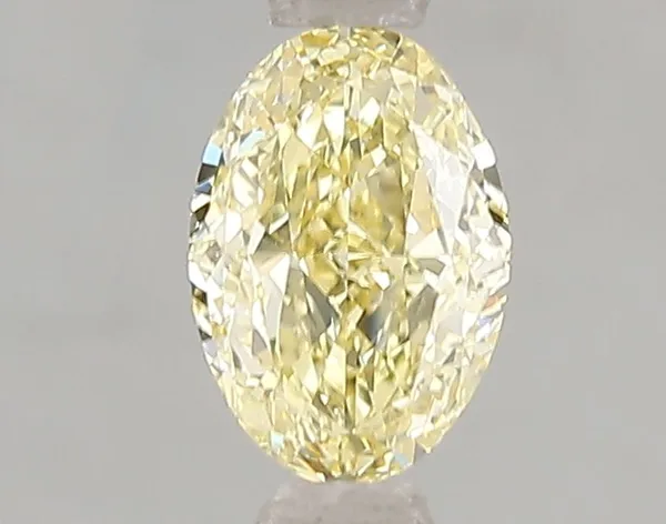 1.06ct OVAL Fancy Intense Yellow VS2 Coloured Lab diamond