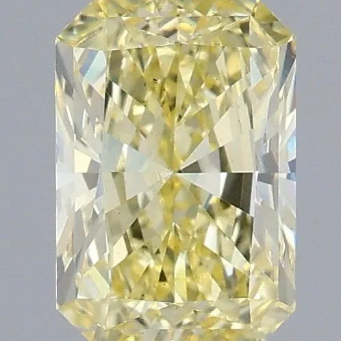 0.88ct RADIANT Fancy Yellow VS1 Coloured Lab diamond