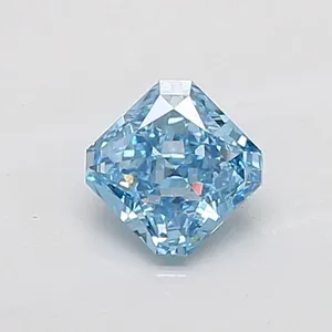 1.03ct RADIANT Fancy Vivid Blue VVS2 Coloured Lab diamond