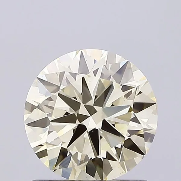 1.04ct ROUND Fancy Light Yellow VS1 Coloured Lab diamond