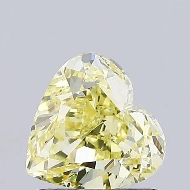 1.01ct HEART Fancy Intense Yellow VS2 Coloured Lab diamond