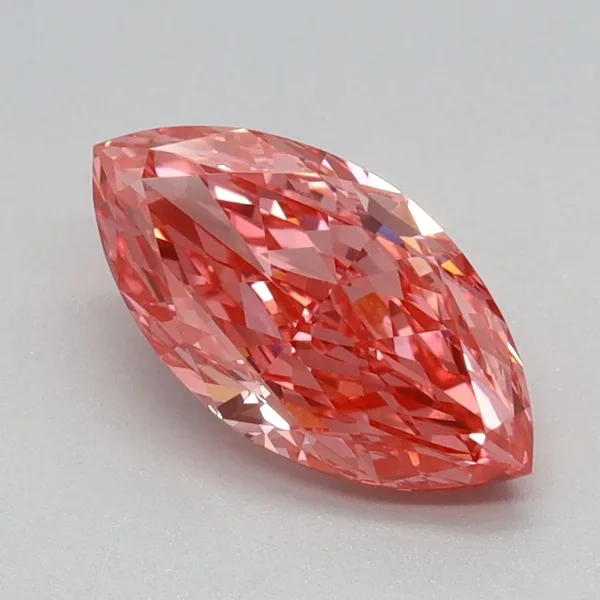 1.1ct MARQUISE Fancy Vivid Pink VVS2 Coloured Lab diamond