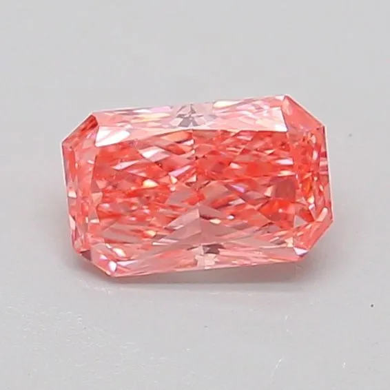 0.57ct RADIANT Fancy Vivid Pink VS1 Coloured Lab diamond