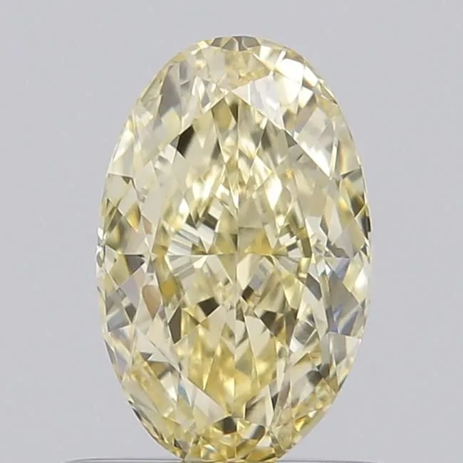 0.63ct OVAL Fancy Yellow VVS2 Coloured Lab diamond
