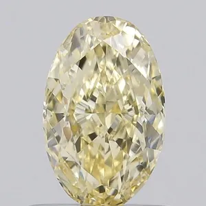 0.63ct OVAL Fancy Yellow VVS2 Coloured Lab diamond