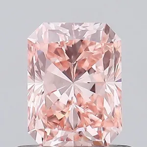 0.73ct RADIANT Fancy Vivid Pink VS1 Coloured Lab diamond