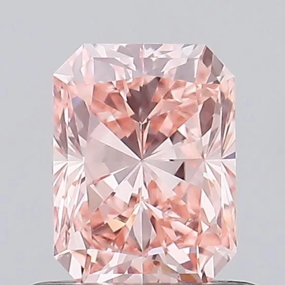 0.73ct RADIANT Fancy Vivid Pink VS1 Coloured Lab diamond