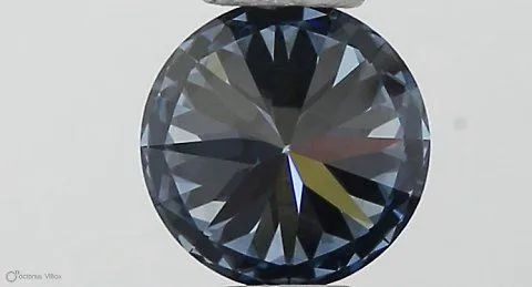 0.35ct ROUND Fancy Vivid Blue VS2 Coloured Lab diamond