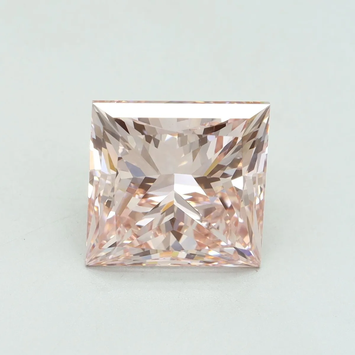 5.09ct PRINCESS Fancy Intense Pink VS1 Coloured Lab diamond