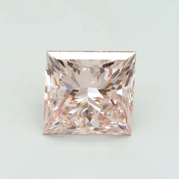 5.09ct PRINCESS Fancy Intense Pink VS1 Coloured Lab diamond