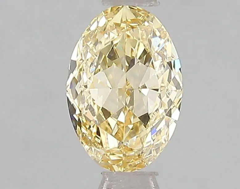 1.09ct OVAL Fancy Intense Yellow VS1 Coloured Lab diamond