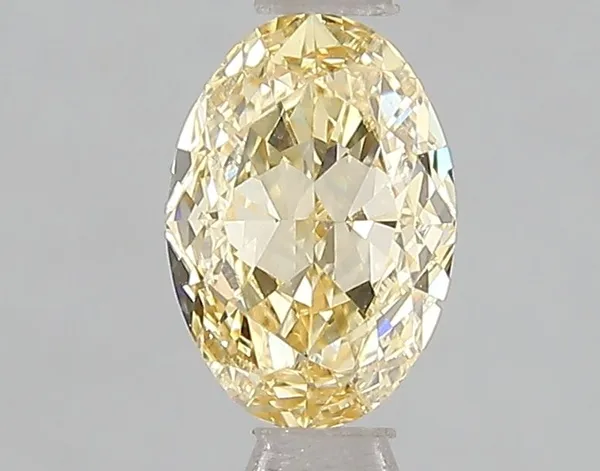 1.09ct OVAL Fancy Intense Yellow VS1 Coloured Lab diamond