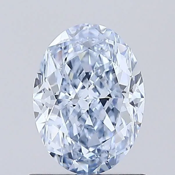 0.94ct OVAL Fancy Blue VVS2 Coloured Lab diamond