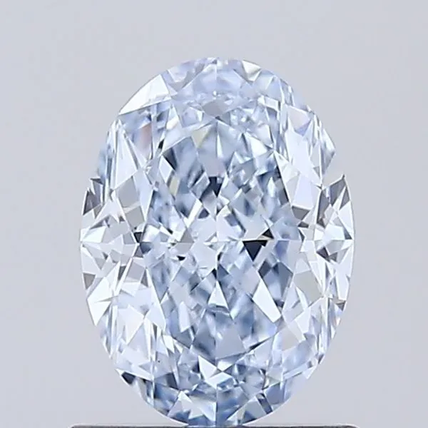 0.94ct OVAL Fancy Blue VVS2 Coloured Lab diamond