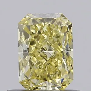 0.52ct RADIANT Fancy Intense Yellow VVS1 Coloured Lab diamond