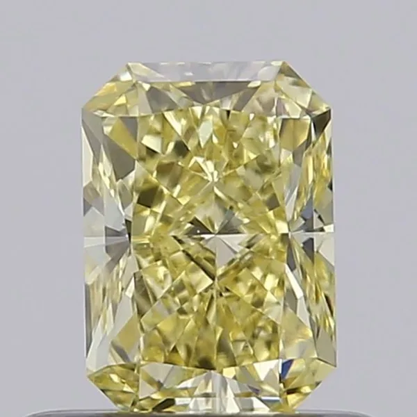0.52ct RADIANT Fancy Intense Yellow VVS1 Coloured Lab diamond